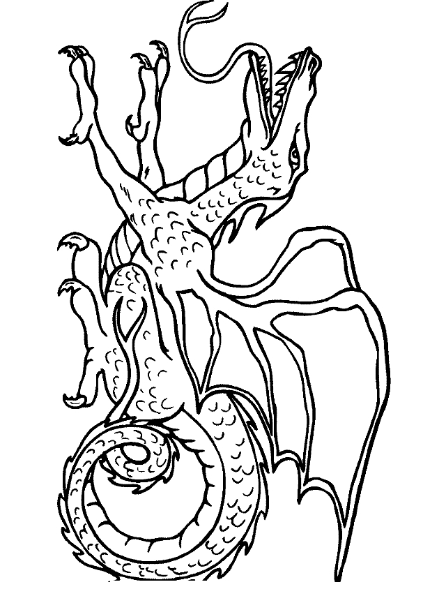 Coloriage 24 des dragons  imprimer et colorier