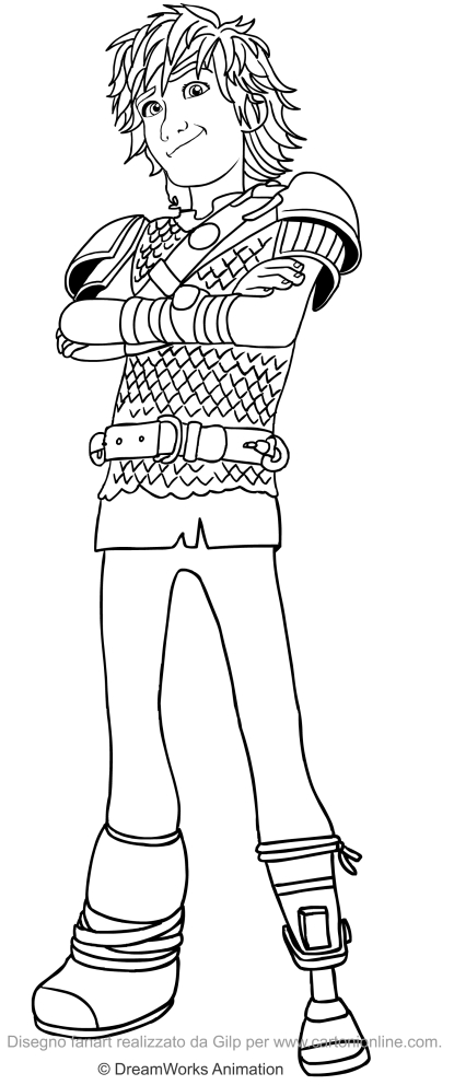 Hiccup Horrendus Haddock III coloring page to print and color