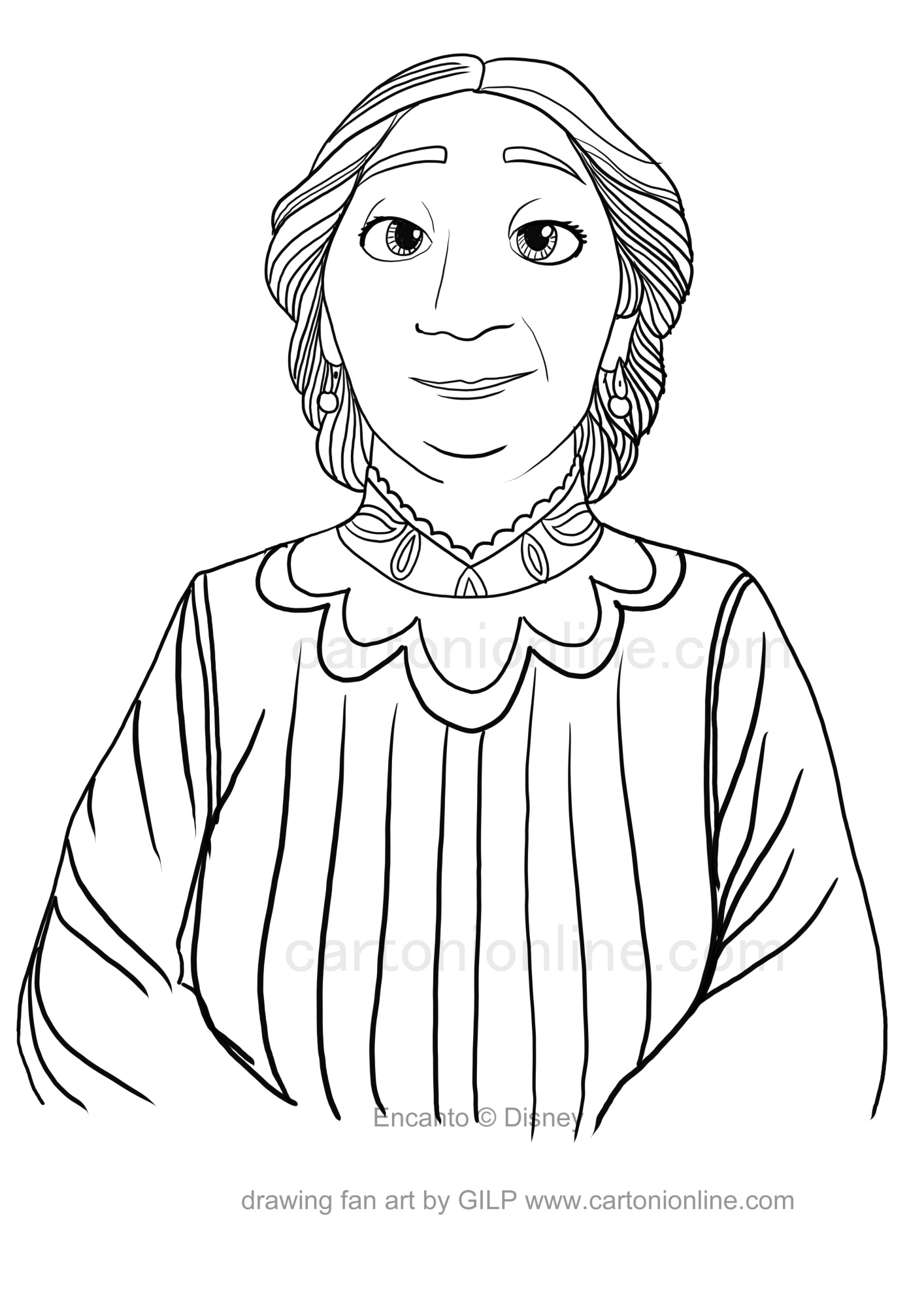 Abuela Madrigal Coloring Pages