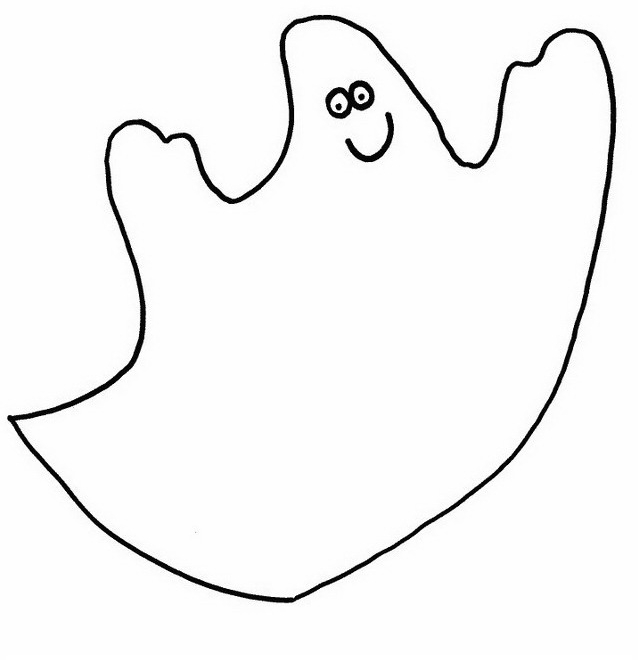 Desenho 1 de Fantasmas para imprimir e colorir