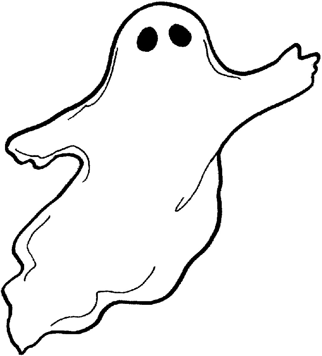 Drawing 16 from Ghosts coloring page to print and coloring