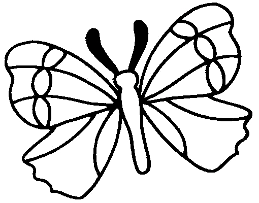 Drawing 24 of butterflies to print and color