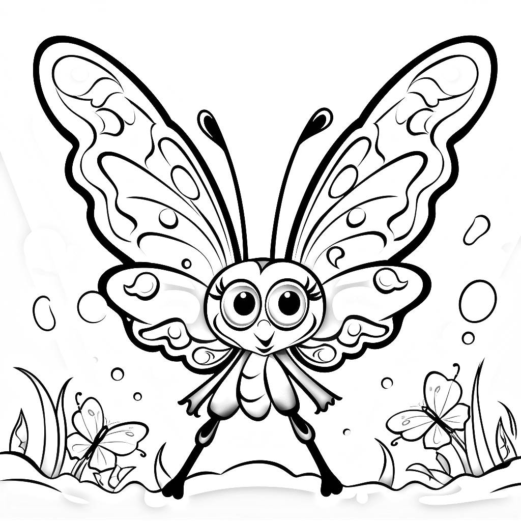 Desenho 48 de borboleta para crianas para imprimir e colorir