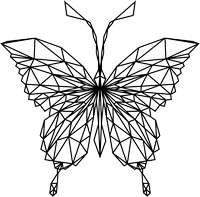 Pagina de colorat a unui fluture