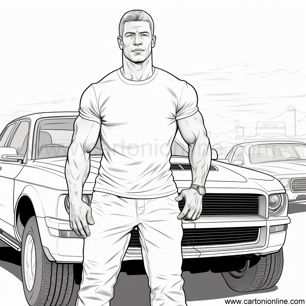 Jakob Toretto (John Cena) from Fast and Furious vrityskuvat tulostaa ja vritt