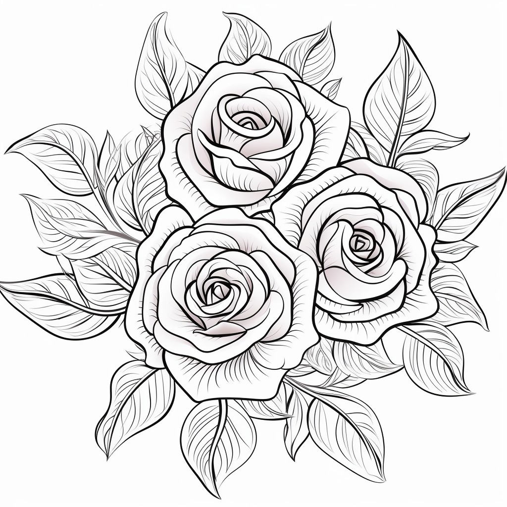 Dibujo 11 de Flores para imprimir y colorear