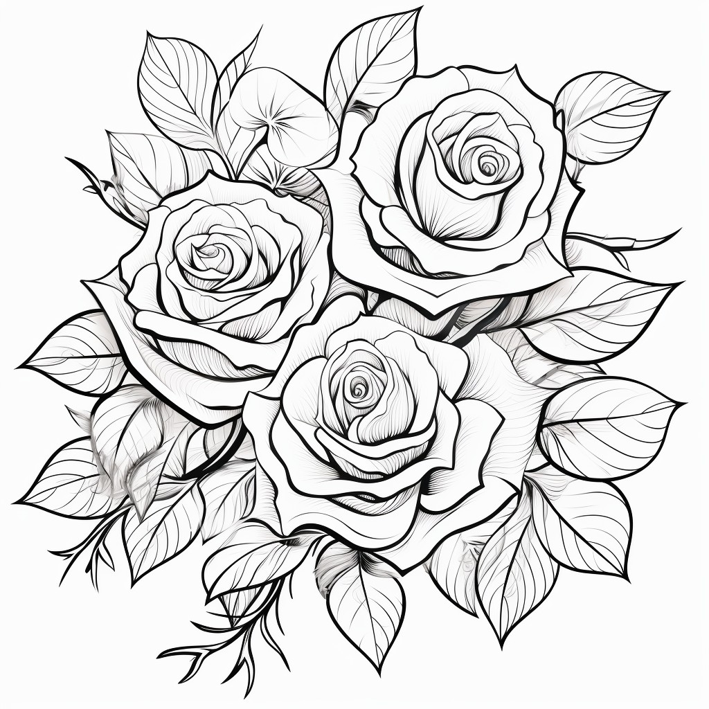 Dibujo 30 de Flores para imprimir y colorear