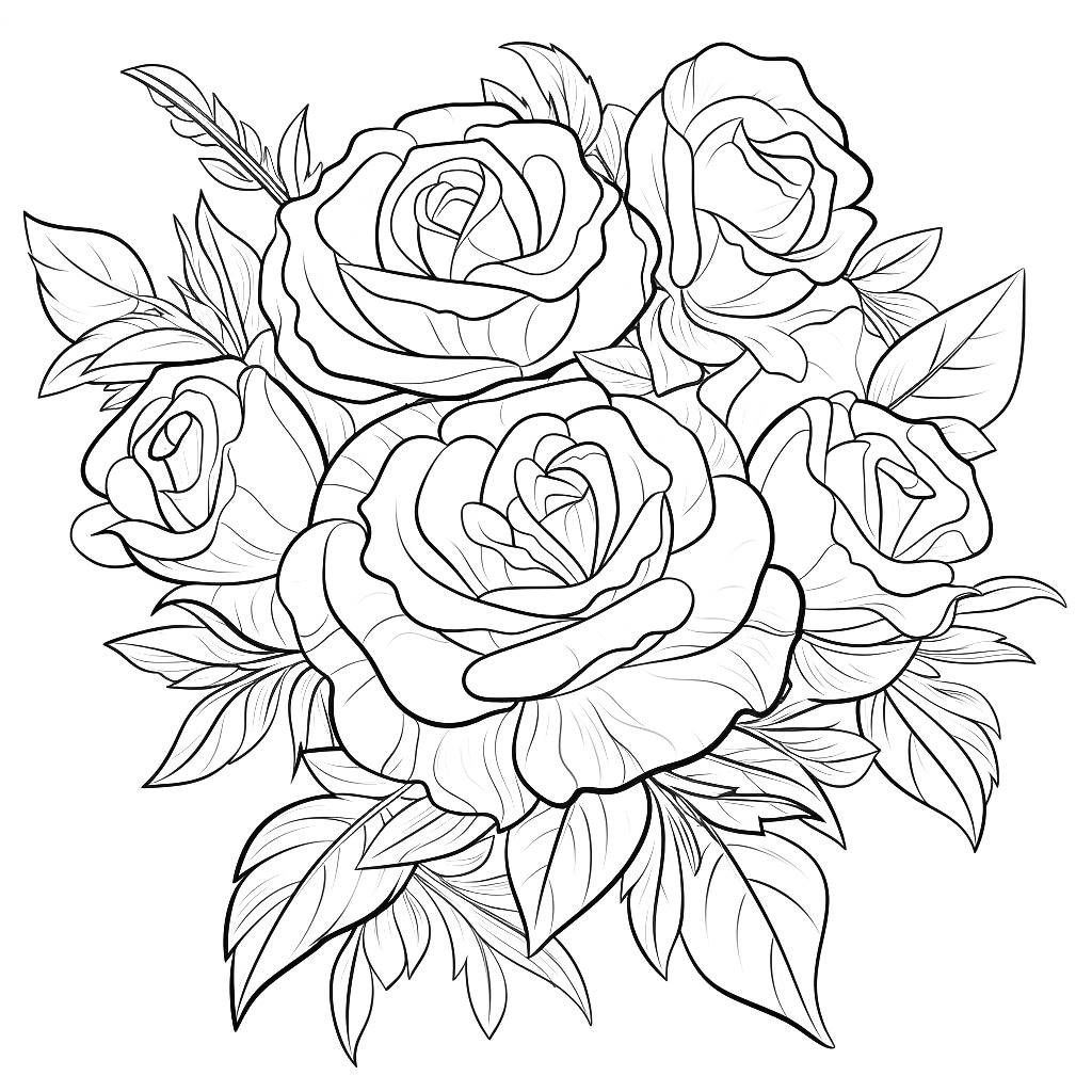 Desenho 41 de Flores para colorir