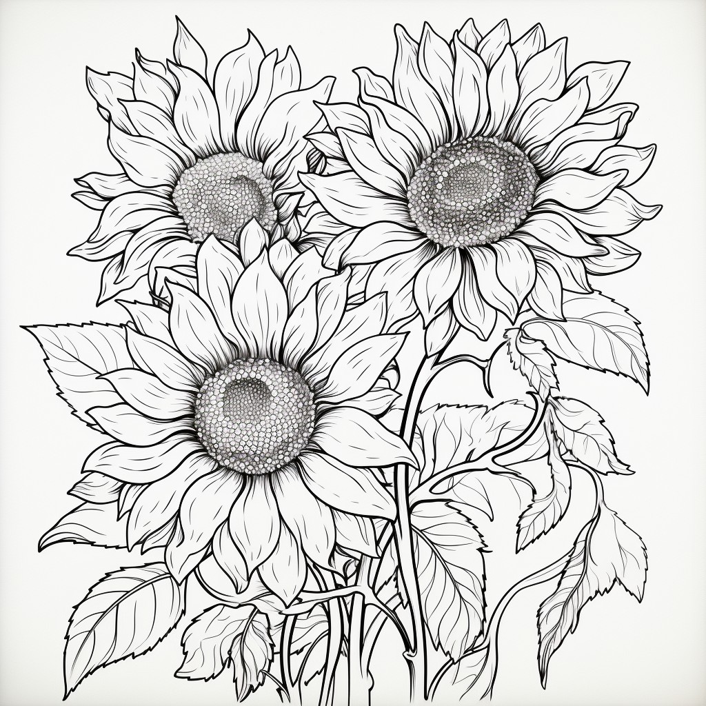  Flowers 44  coloring page to print and coloring