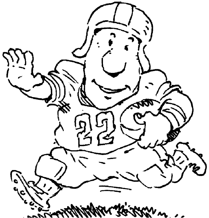 Drawing 13 from Football coloring page to print and coloring