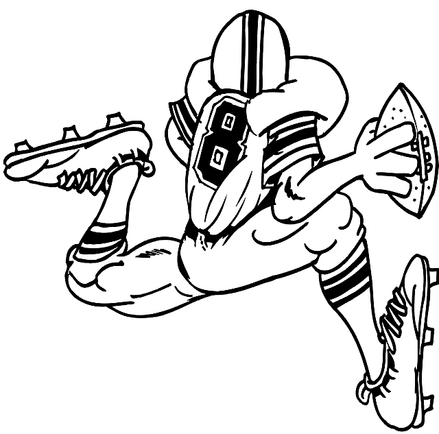 Drawing 19 from Football coloring page to print and coloring