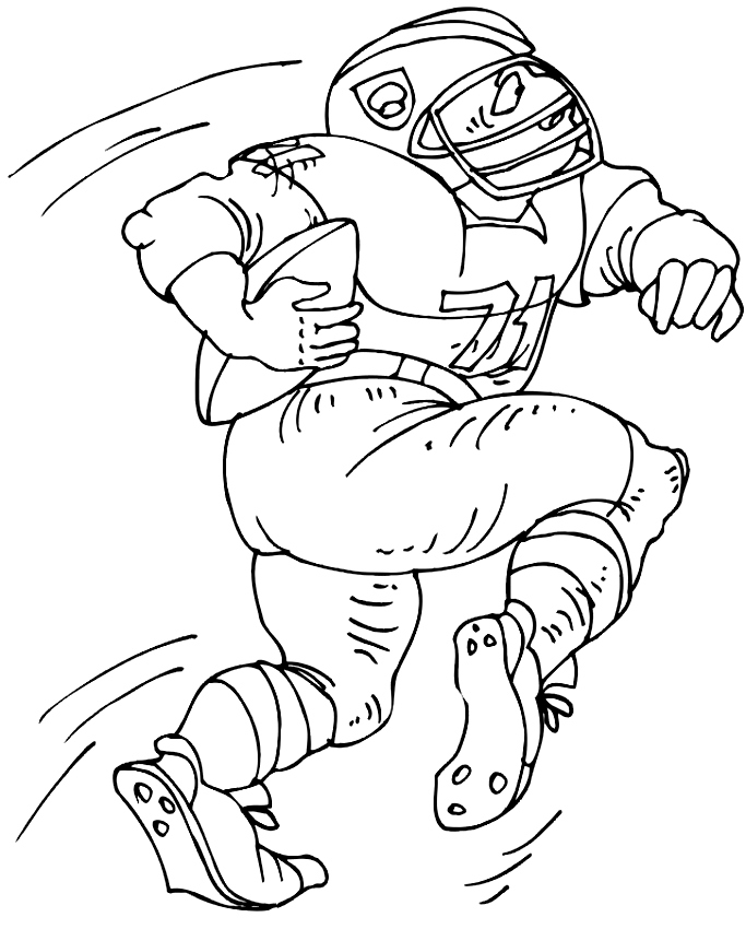 Drawing 21 from Football coloring page to print and coloring