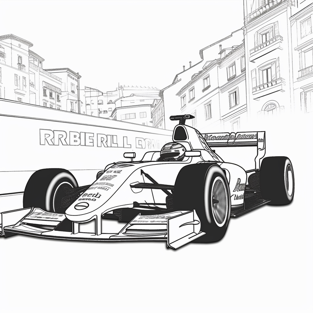 ALFA ROMEO F1 Monaco 01 from Formula 1 vrityskuvat tulostaa ja vritt