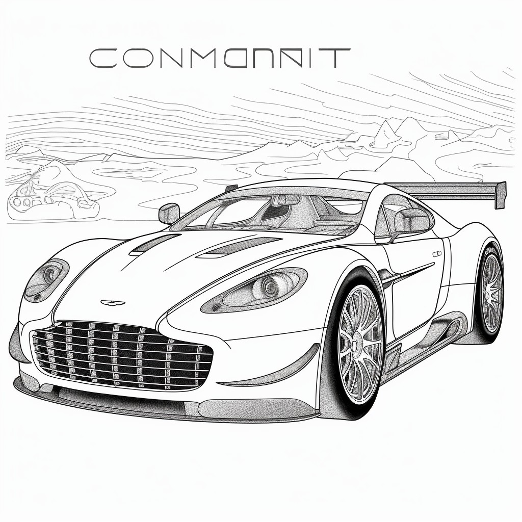 Formula 02 ASTON MARTIN ARAMCO COGNIZANT 1 coloring page