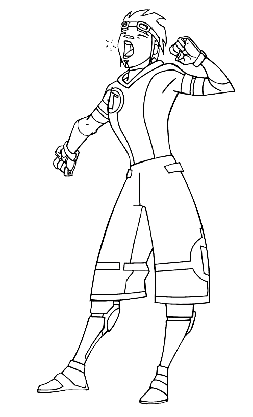 Drawing 8 from Galactik Football coloring page to print and coloring
