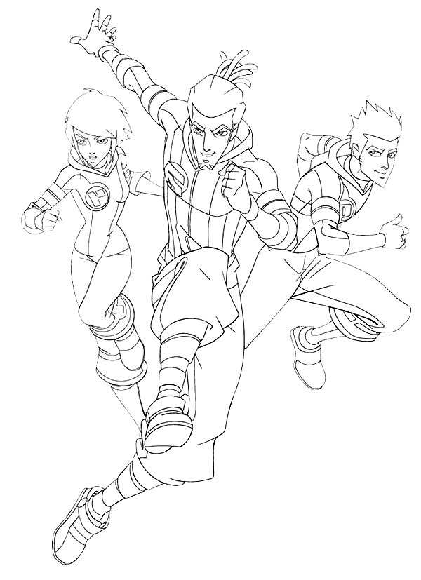 Galactik Football coloring page 9 to print and color
