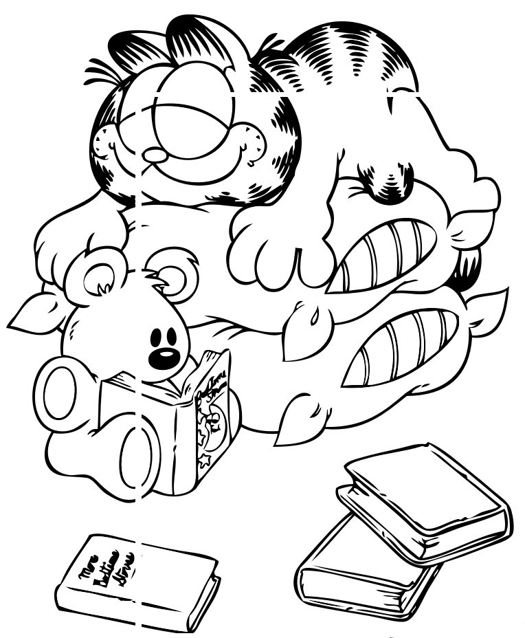 Disegno Garfield 10 di Garfield da stampare e colorare