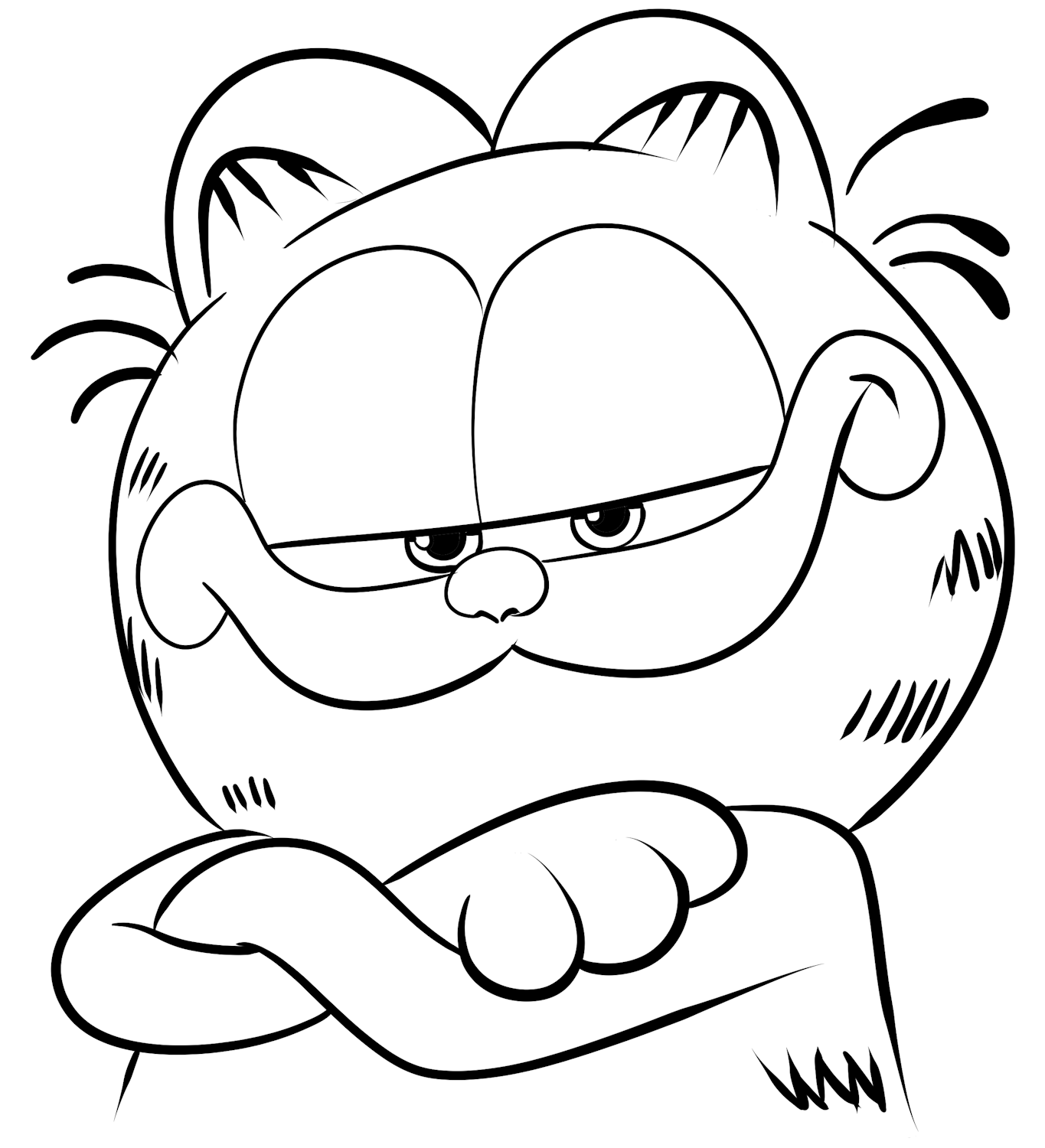 Disegno 02 di Garfield the movie 2024 da stampare e colorare