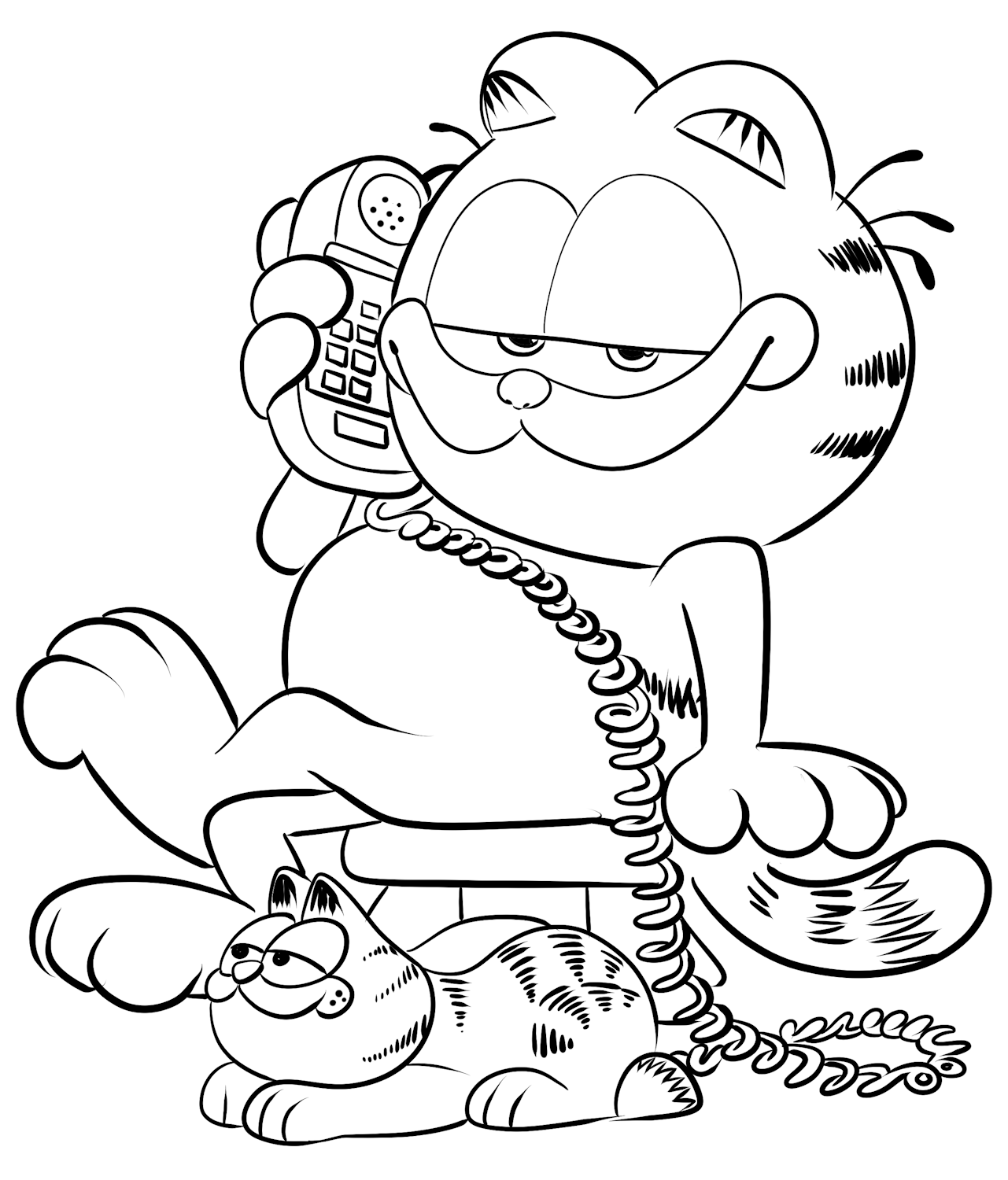 Disegno 03 di Garfield the movie 2024 da stampare e colorare