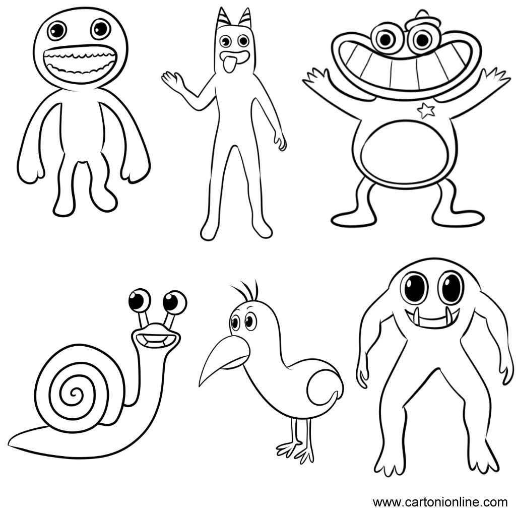 Desenhos de Garten de Banban para colorir