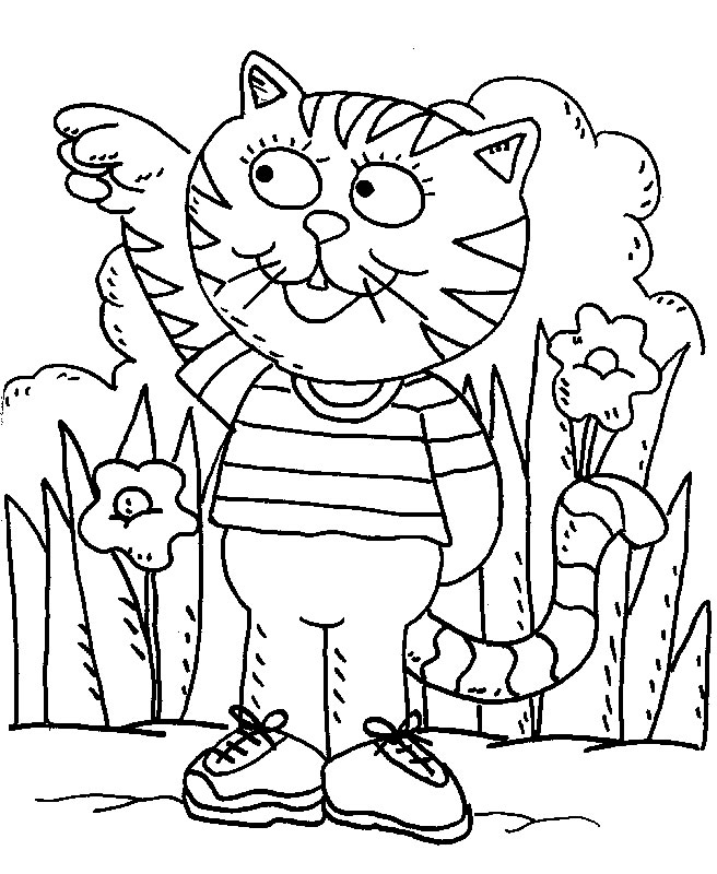 Drawing 7 from Cats coloring page to print and coloring