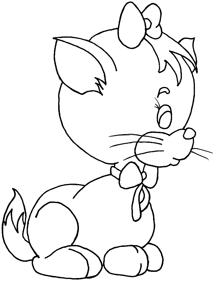 Drawing 21 from Cats coloring page to print and coloring