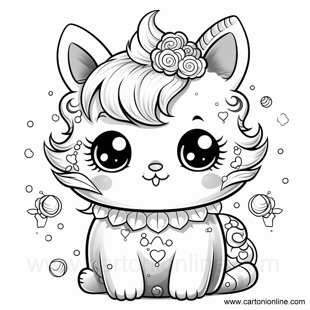 Unicorn Cat 10 from Unicorn Cat to print and color