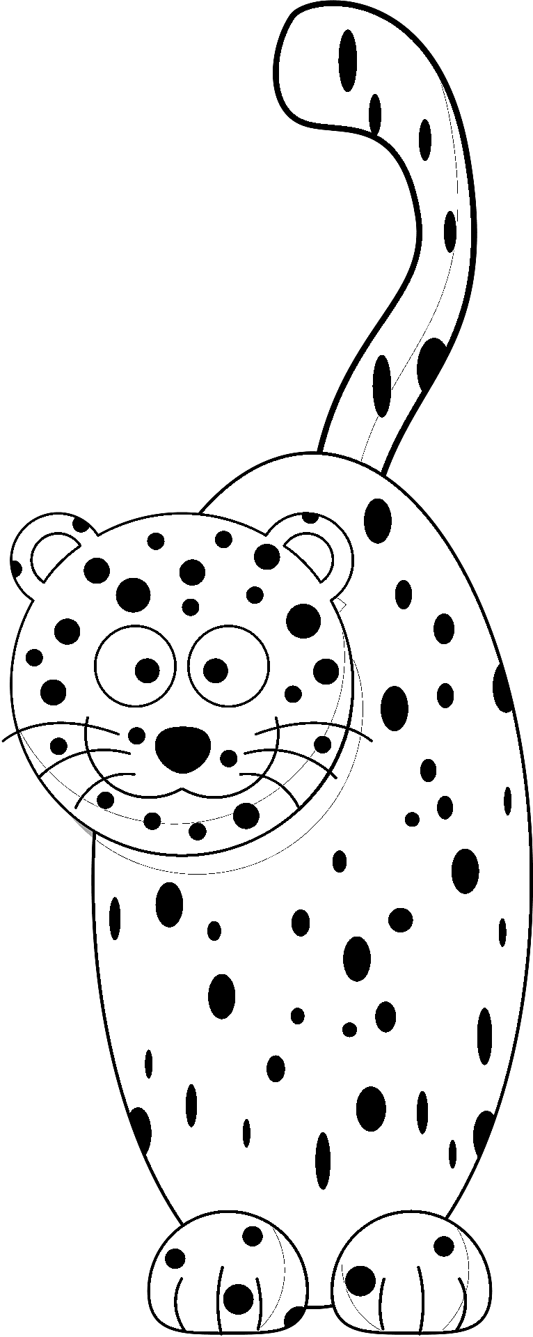 Disegno da colorare di un ghepardo