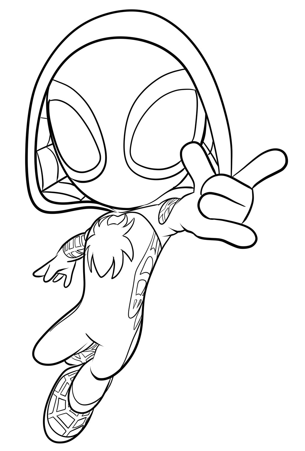 Ghost Spider 04 Ghost Spider coloring page to print and coloring