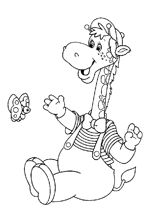 Drawing 11 from Giraffes coloring page to print and coloring