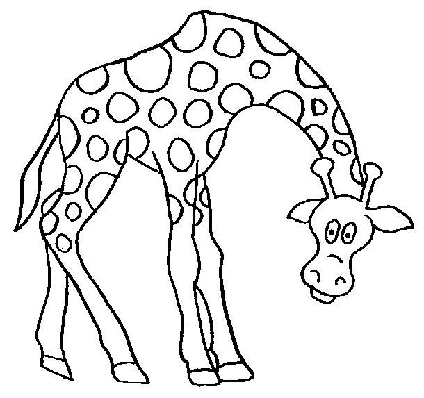 Desenho 19 de Girafas para imprimir e colorir
