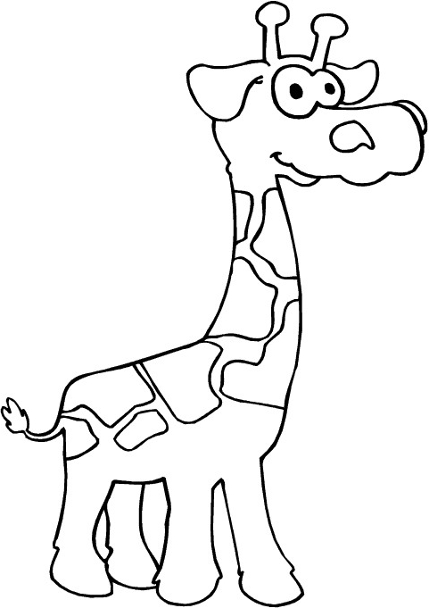 Desenho 22 de Girafas para imprimir e colorir