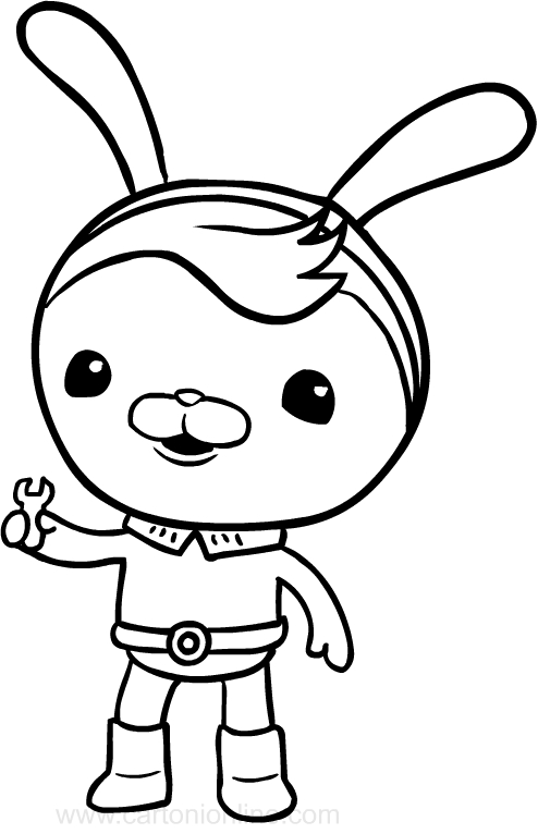 Ajusta la conejita de The Octonauts para imprimir y colorear