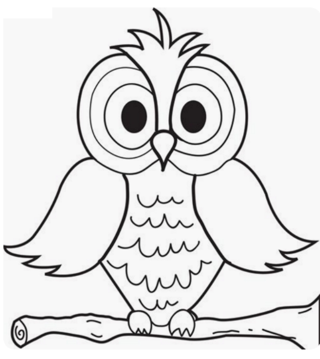 Drawing 1 from owls coloring page to print and coloring