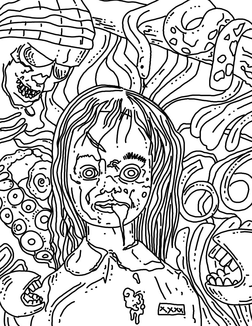 Halloween coloring page for kids