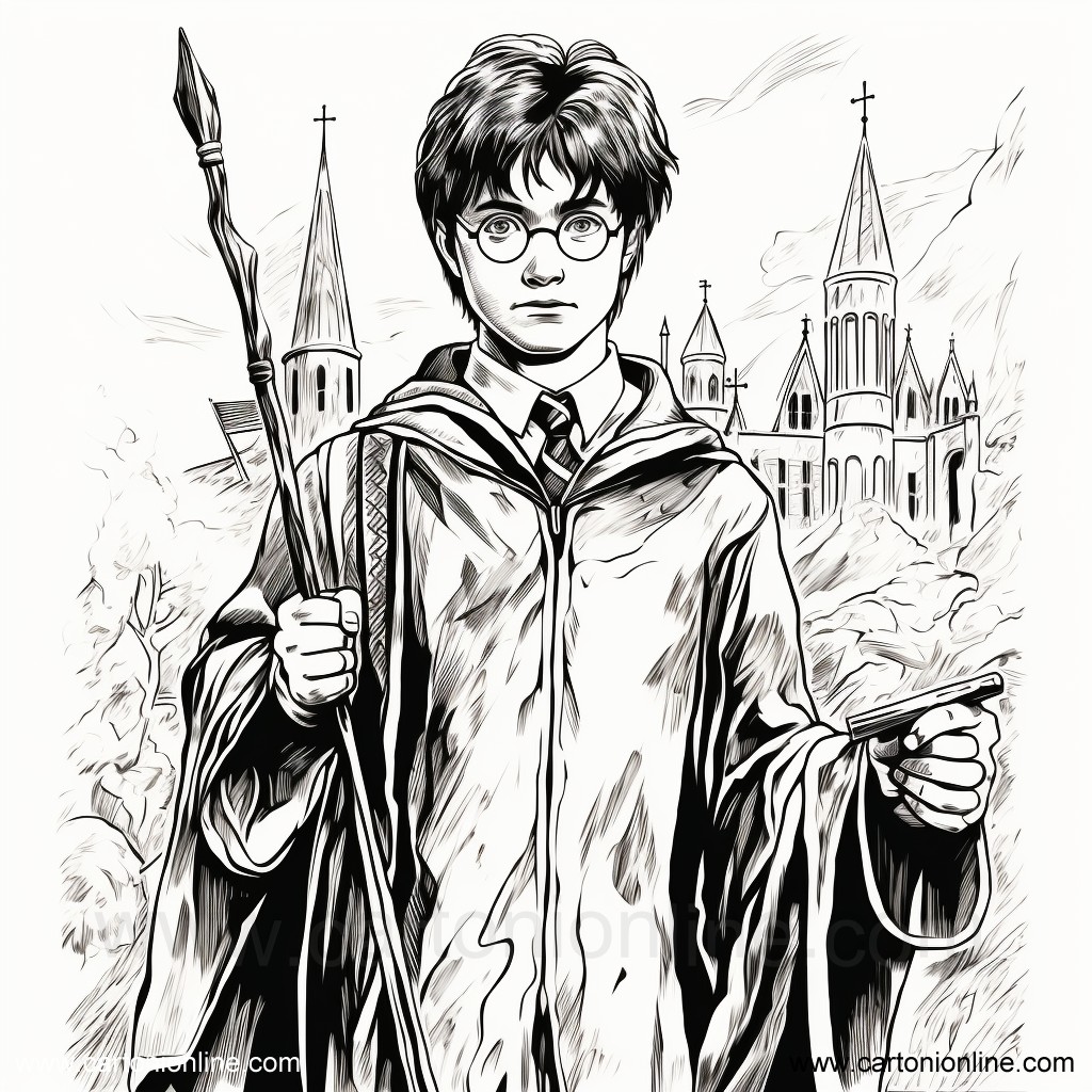 Disegno Harry Potter 05 di Harry Potter da stampare e colorare