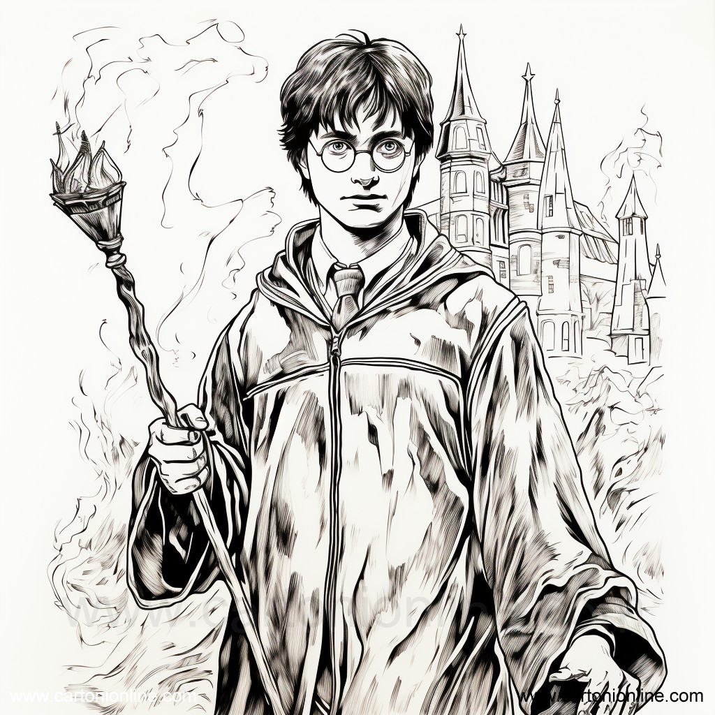 Coloriage 06 de Harry Potter � imprimer et colorier