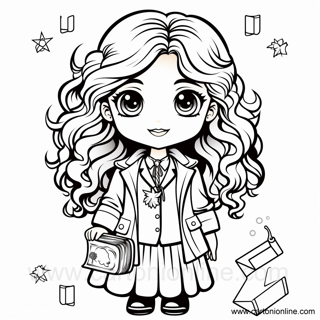 Hermione Granger 06  coloring pages to print and coloring