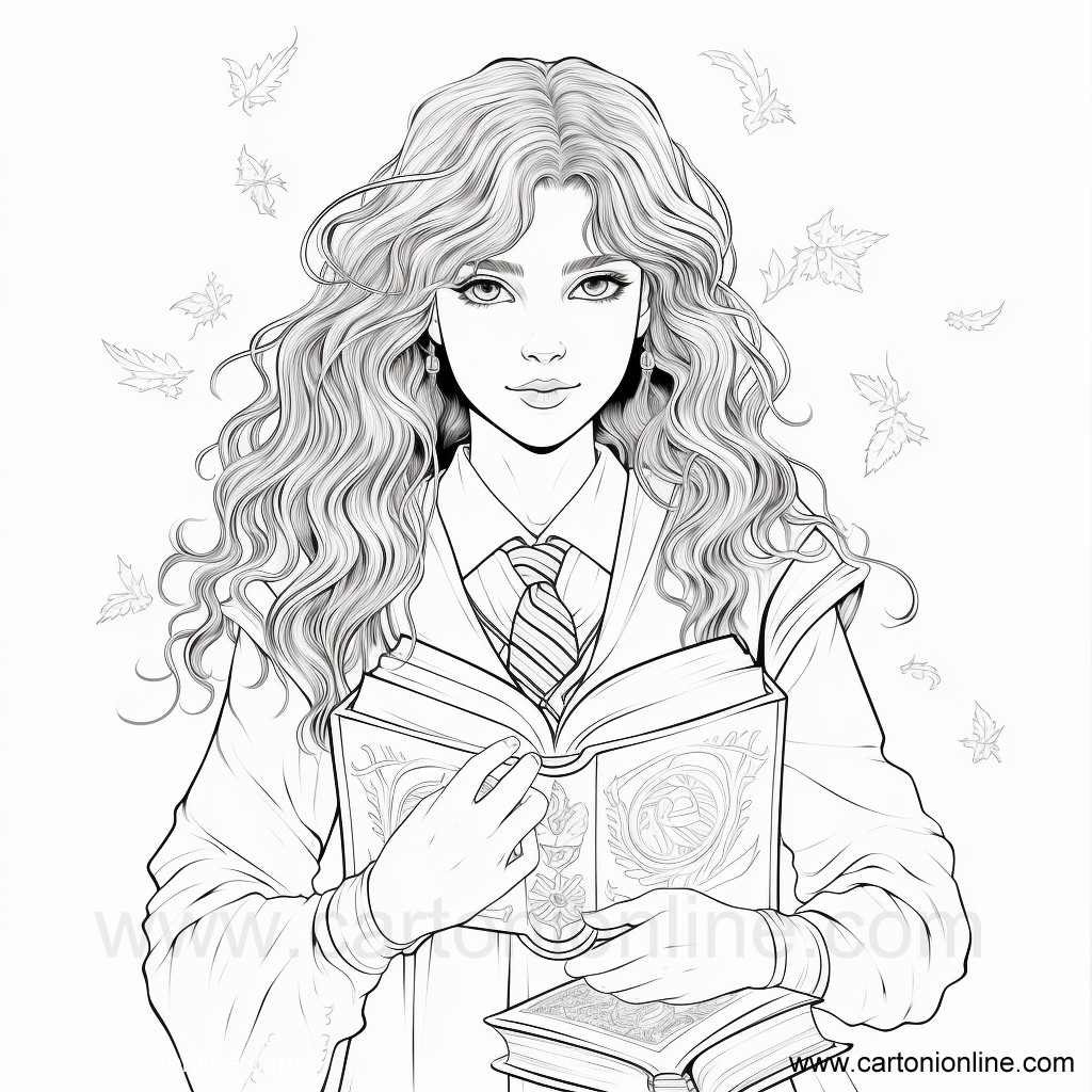 Coloriage 08 de Hermione Granger � imprimer et colorier