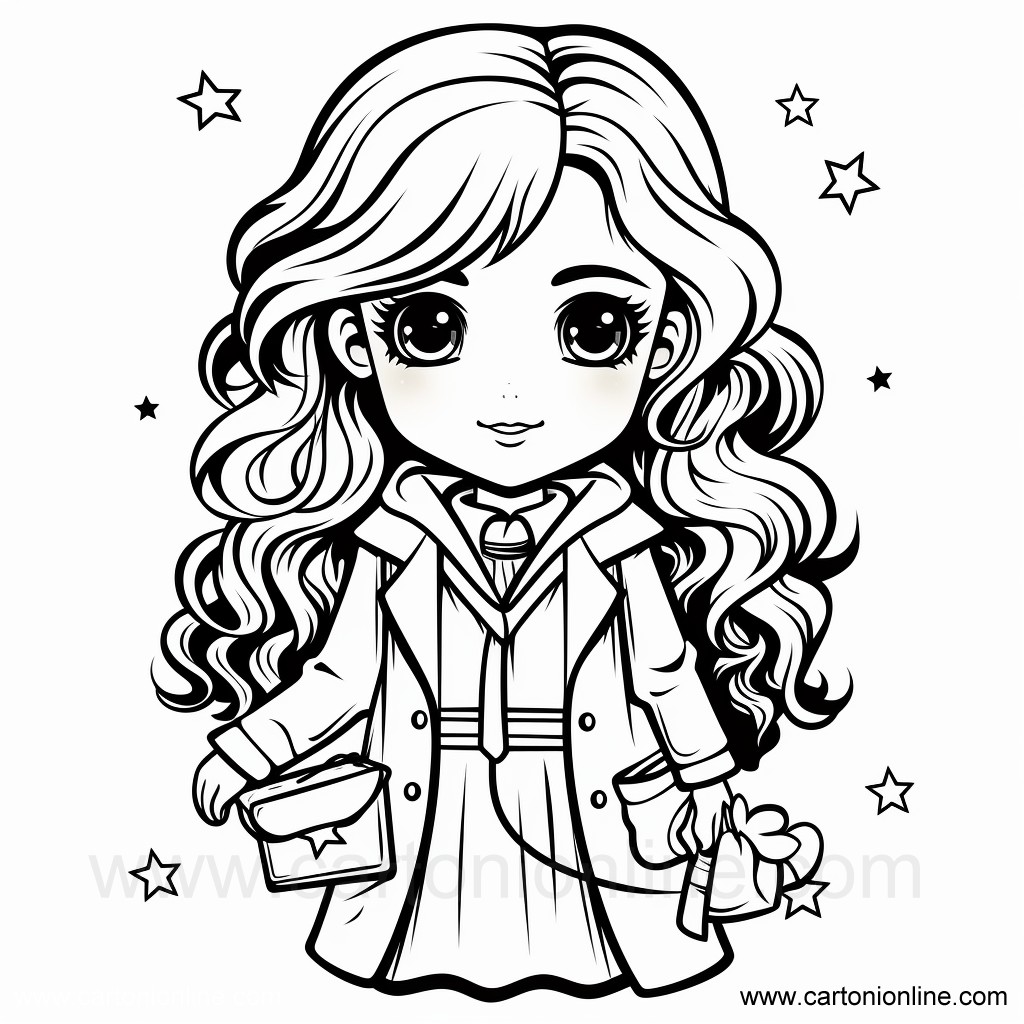 Hermione Granger 09  coloring pages to print and coloring