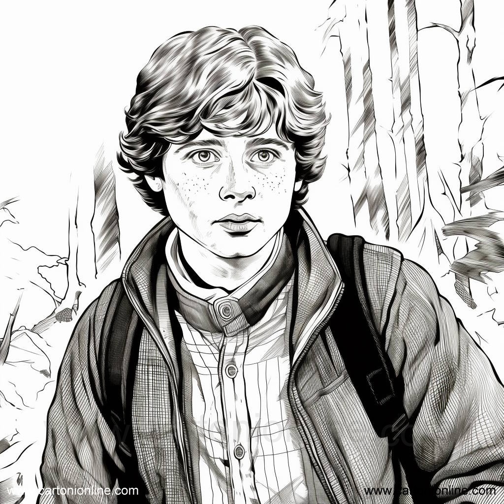 Ron Weasley 04  coloring page to print and coloring
