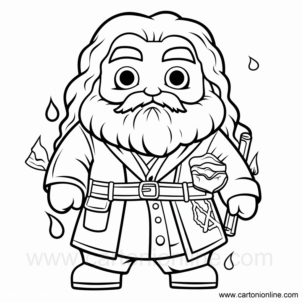 Rubeus Hagrid 10  coloring page to print and coloring