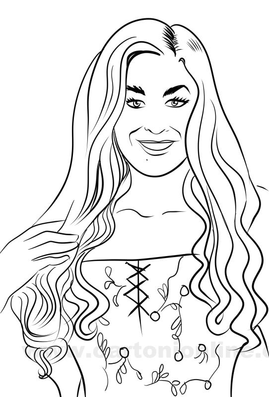 Coloriage de Sarah Sanderson de Hocus Pocus  imprimer et colorier