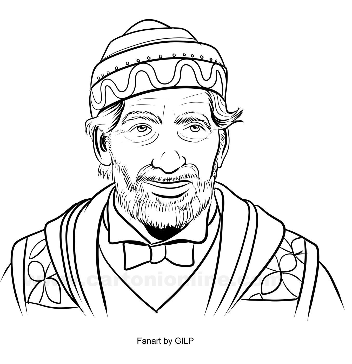 Professor Ronen Hogwarts Legacy coloring page to print and coloring