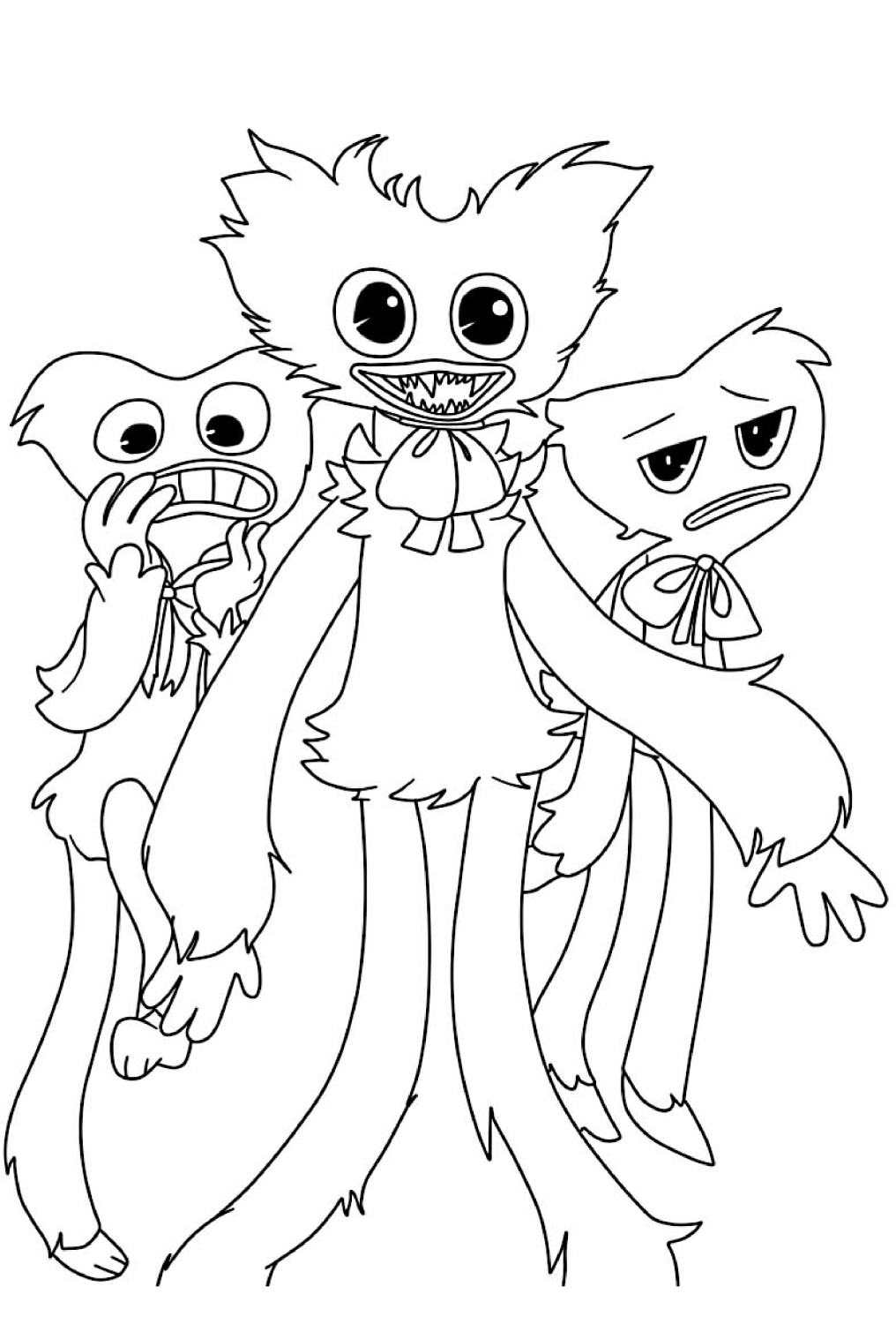 Huggy Wuggy 14 Huggy Wuggy coloring page to print and coloring