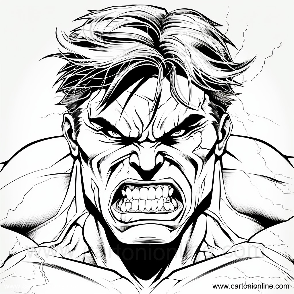 Hulk 14  coloring page to print and coloring