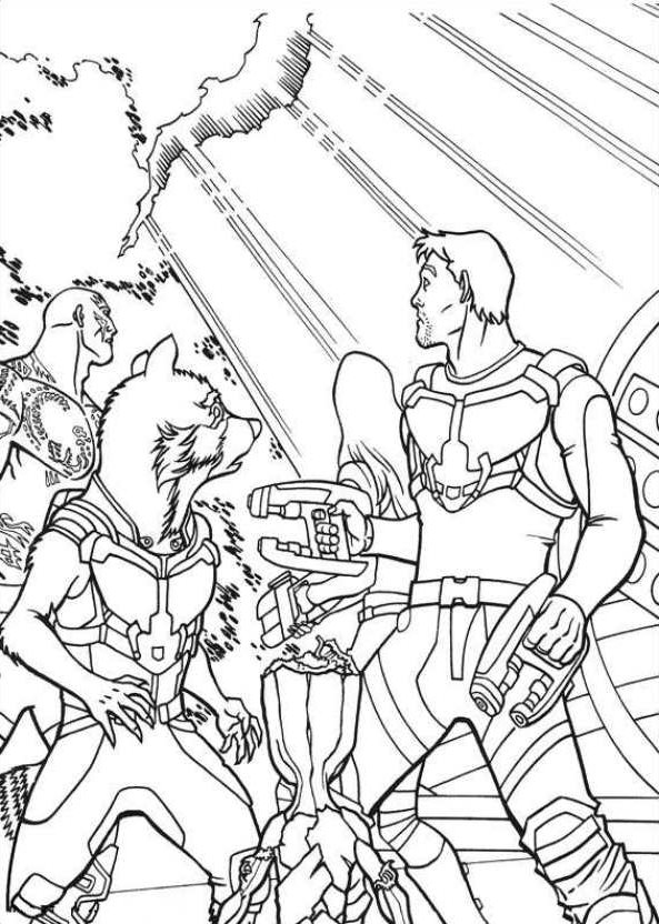 Suunnittelu 9 from Guardians of the Galaxy vrityskuvat tulostaa ja vritt