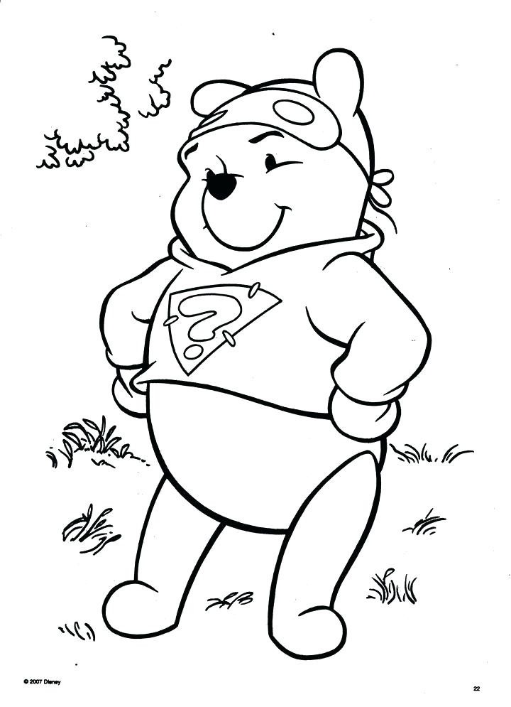 Disegno di Winnie the Pooh de I miei amici Tigro e Pooh da stampare e colorare