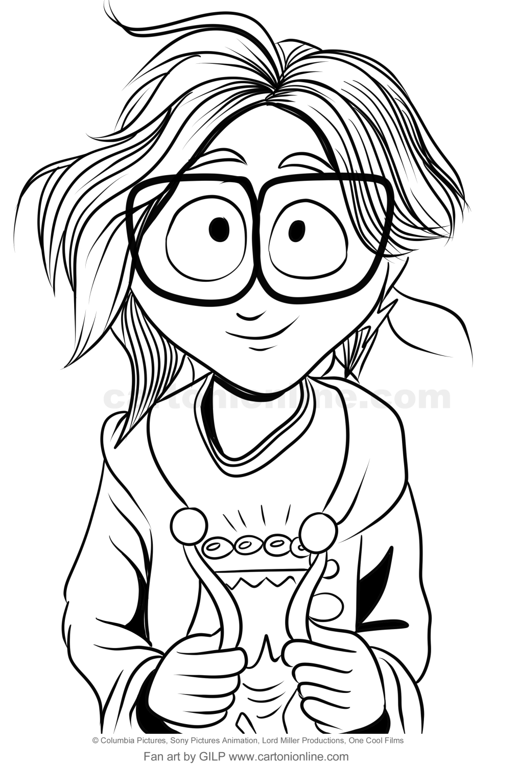 Katie Mitchell Mitchellowie kontra maszyny coloring page to print and coloring