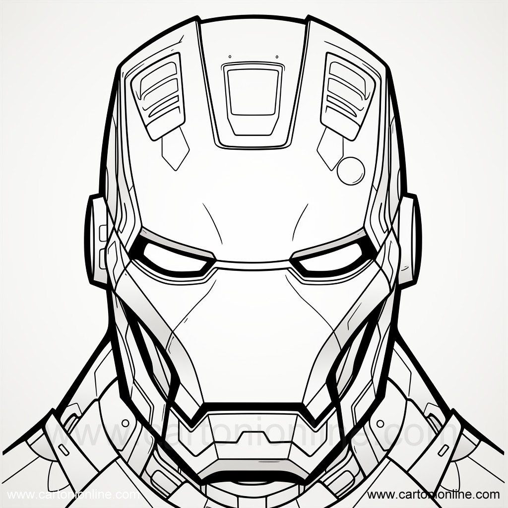 Coloriage 11 de Iron-Man  imprimer et colorier